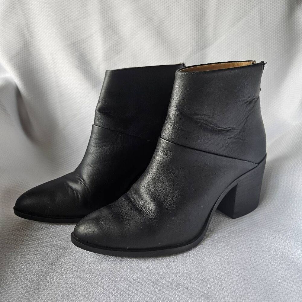 Nisolo Dari Commuter Boot Size 8 in Black Leather